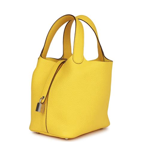 hermes picotin jaune de naples|hermes jaune yellows.